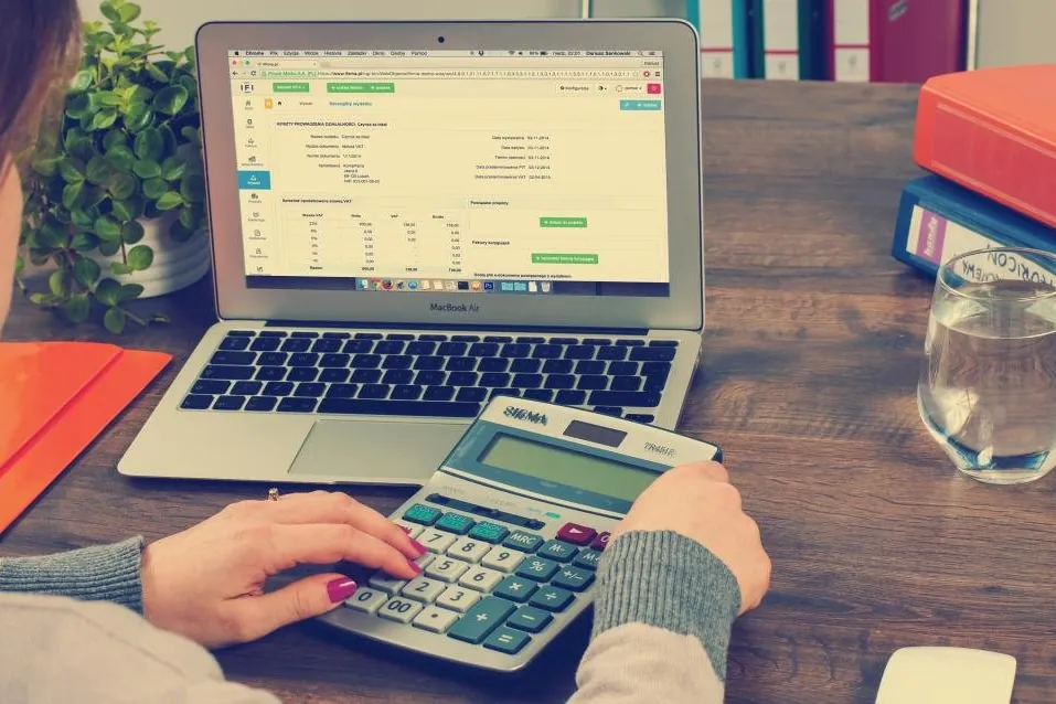 Paperwork and a calculator on a desk